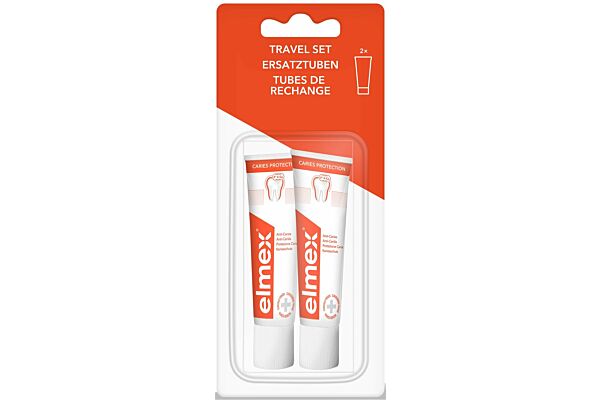 elmex TRAVEL SET recharge dentifrice 2 x 12 ml