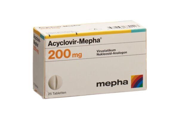 Acyclovir-Mepha Tabl 200 mg 25 Stk