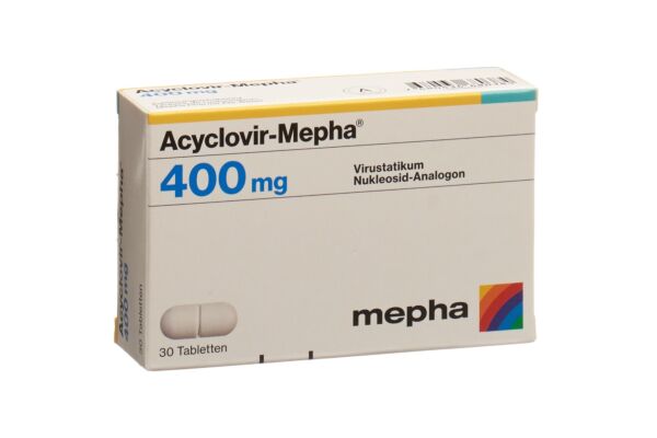 Acyclovir-Mepha Tabl 400 mg 30 Stk