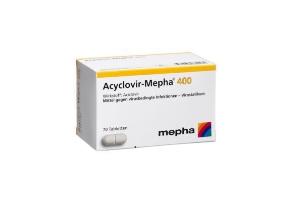 Acyclovir-Mepha Tabl 400 mg 70 Stk
