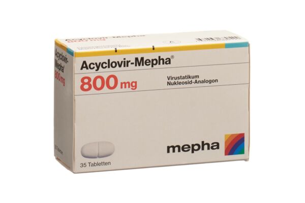 Acyclovir-Mepha Tabl 800 mg 35 Stk