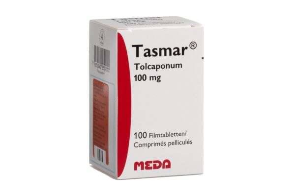 Tasmar cpr pell 100 mg fl 100 pce