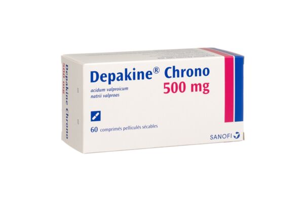 Depakine Chrono cpr pell 500 mg sécables 60 pce