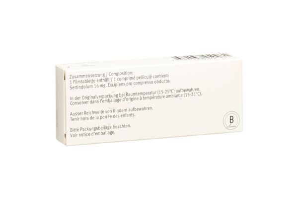Serdolect cpr pell 16 mg 28 pce