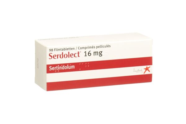 Serdolect cpr pell 16 mg 98 pce