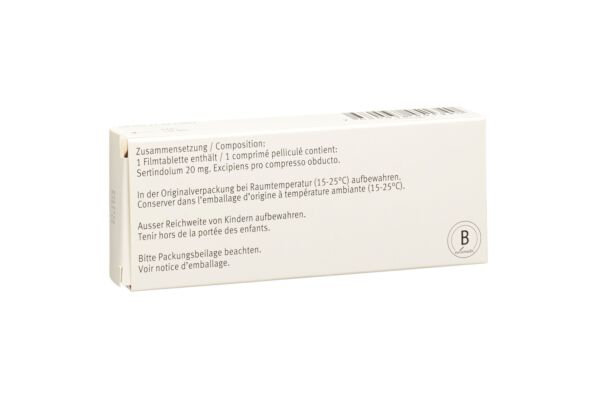 Serdolect cpr pell 20 mg 28 pce