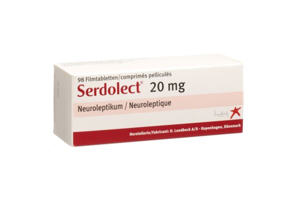 Serdolect cpr pell 20 mg 98 pce