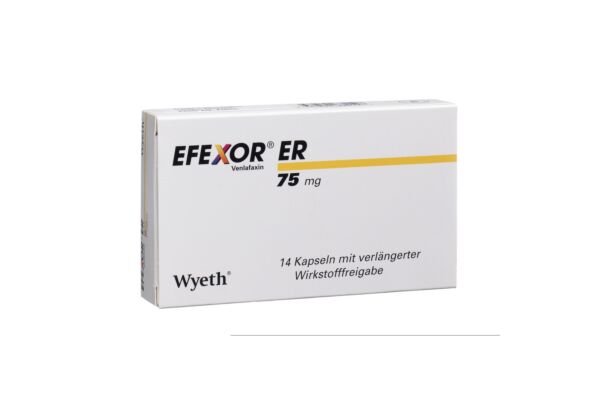 Efexor ER caps 75 mg à liberation prolongée du principe actif 14 pce