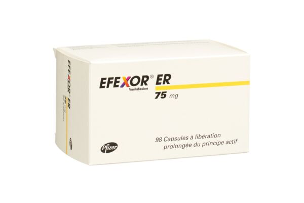 Efexor ER caps 75 mg à liberation prolongée du principe actif 98 pce