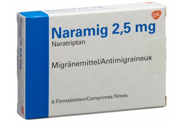 Naramig Filmtabl 2.5 mg 6 Stk