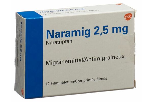 Naramig Filmtabl 2.5 mg 12 Stk