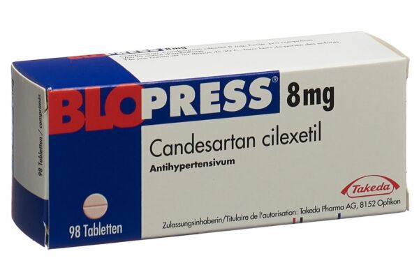 Blopress cpr 8 mg 98 pce