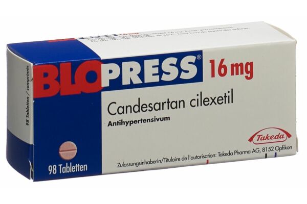 Blopress Tabl 16 mg 98 Stk