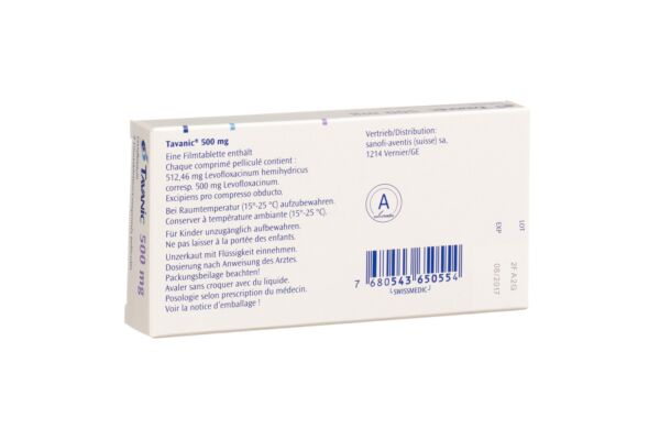 Tavanic cpr 500 mg 7 pce