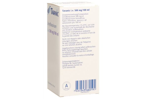 Tavanic i.v. Inf Lös 500 mg/100ml Durchstf 100 ml