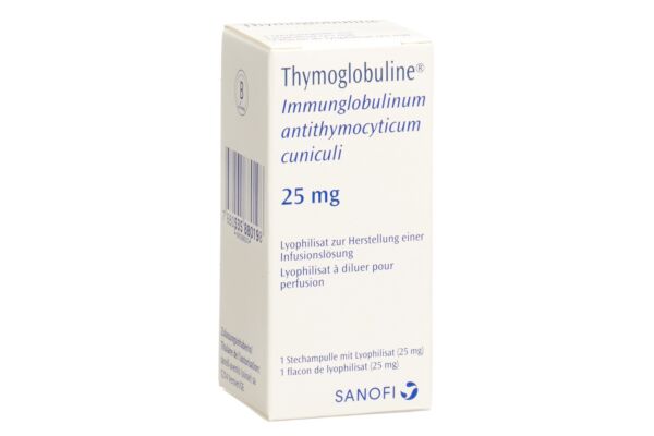 Thymoglobuline subst sèche 25 mg flac