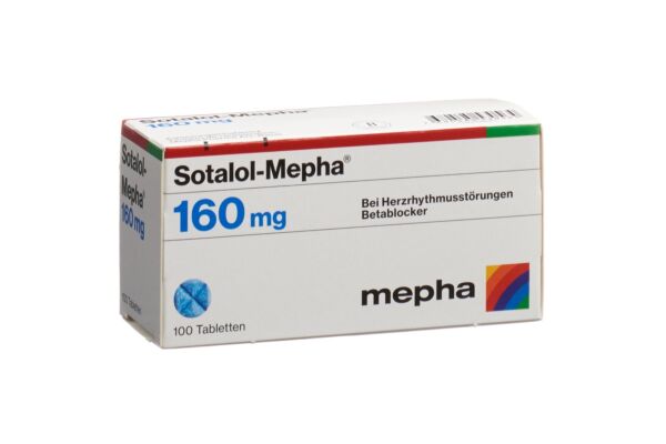 Sotalol-Mepha Tabl 160 mg 100 Stk