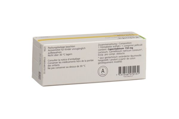 Xeloda cpr pell 150 mg 60 pce