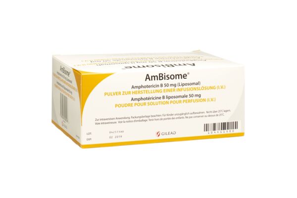 AmBisome Trockensub 50 mg Durchstf 10 Stk
