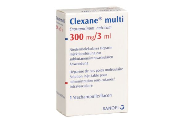 Clexane Multi Inj Lös 300 mg/3ml Durchstf 3 ml