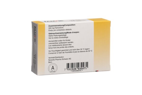 Famvir Tabl 500 mg 14 Stk