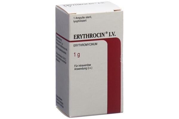 Erythrocin i.v. subst sèche 1000 mg amp