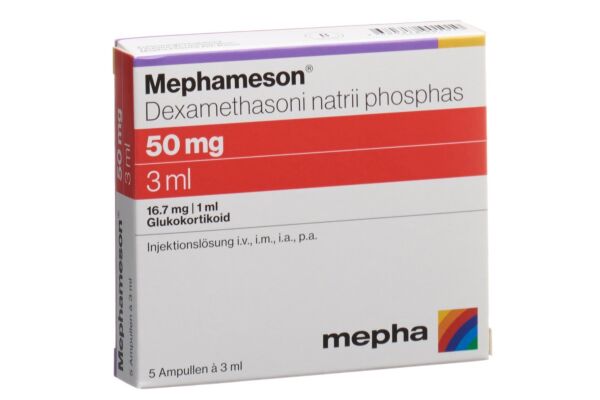Mephameson Inj Lös 50 mg/3ml 5 Amp 3 ml