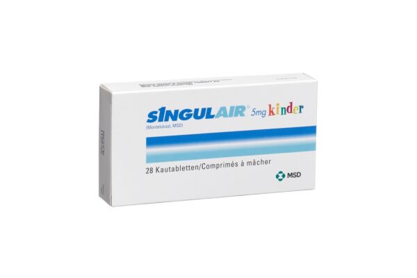 Singulair Kautabl 5 mg Kind 28 Stk