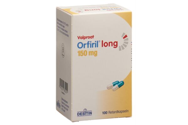 Orfiril long caps ret 150 mg bte 100 pce