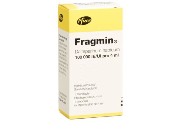 Fragmin sol inj 100000 UI/4ml flac 4 ml