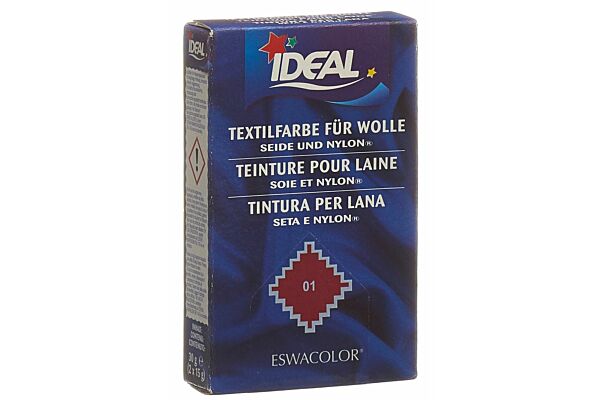 Ideal Wolle Color Plv No01 rot 30 g