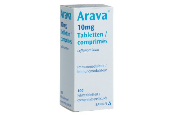 Arava Filmtabl 10 mg Ds 100 Stk