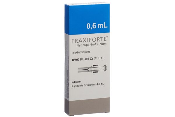 Fraxiforte 0.6 ml sol inj 2 ser pré 0.6 ml