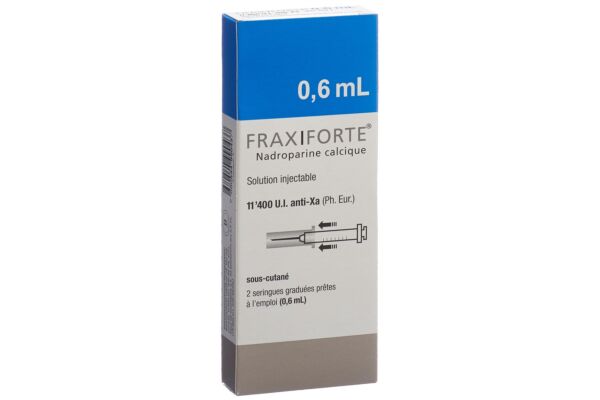 Fraxiforte 0.6 ml sol inj 2 ser pré 0.6 ml