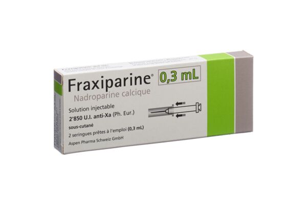 Fraxiparine 0.3 ml sol inj 2 ser pré 0.3 ml