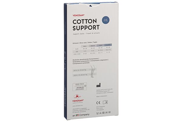 Venosan COTTON SUPPORT Socks A-D M white 1 Paar