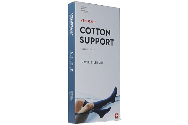 Venosan COTTON SUPPORT Socks A-D L black 1 Paar