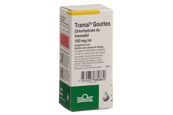 Tramal gouttes 100 mg/ml avec pompe de dosage fl 30 ml