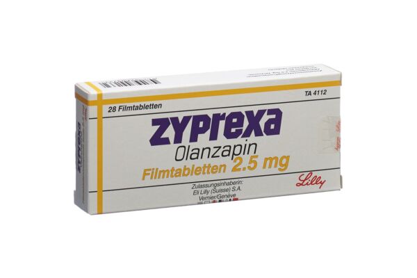 Zyprexa cpr pell 2.5 mg 28 pce