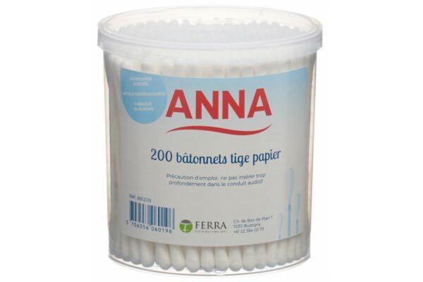 Anna Wattestäbchen Papier 200 Stk