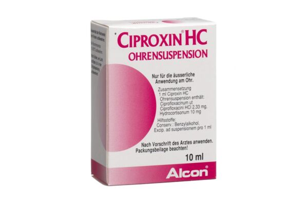Ciproxin HC Susp Auric Fl 10 ml