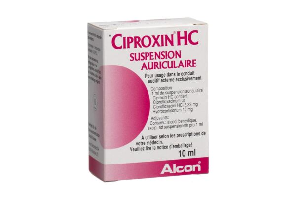 Ciproxin HC Susp Auric Fl 10 ml