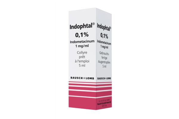 Indophtal gtt opht 0.1 % prêt à l'emploi fl 5 ml