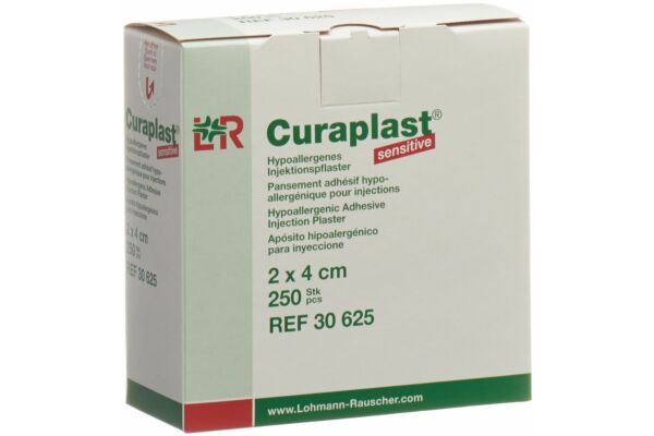 Curaplast Sensitive Injektionspfl 2cmx4cm 250 Stk