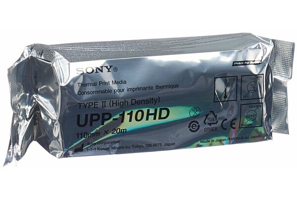 Sony Videoprinterpapier 110mmx20m high dens
