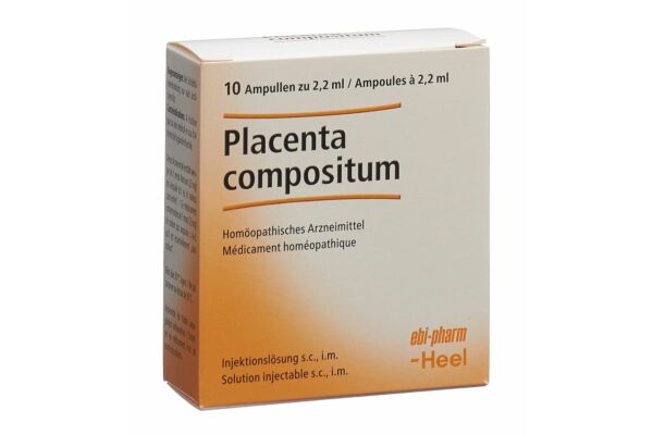 Placenta compositum Heel Inj Lös 10 Amp 2.2 ml