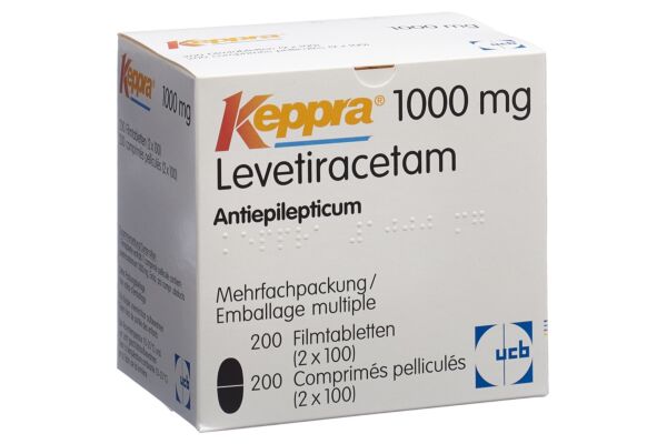 Keppra Filmtabl 1000 mg 2 x 100 Stk