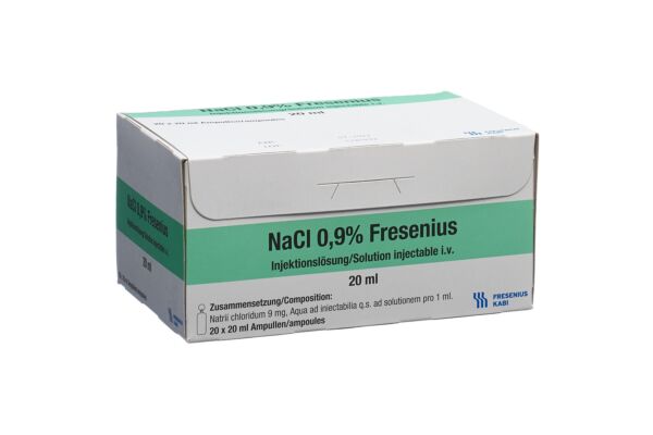 NaCl Fresenius Inj Lös 0.9 % 20ml Polypropylen-Ampullen 20 Stk