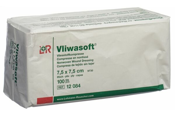 Vliwasoft fibre en non-tissé 7.5x7.5cm 6 couches sach 100 pce