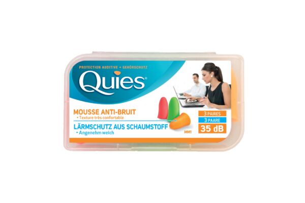 Quies tampons protection bruit mousse 6 pce